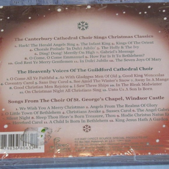 Christmas CD's The Three Tenors Choir Classic Xmas Holiday Songs Sealed Lot of 3 - Picture 4 of 5